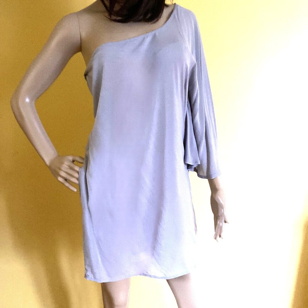 Solemio One Shoulder One Sleeve mini dress Size Small